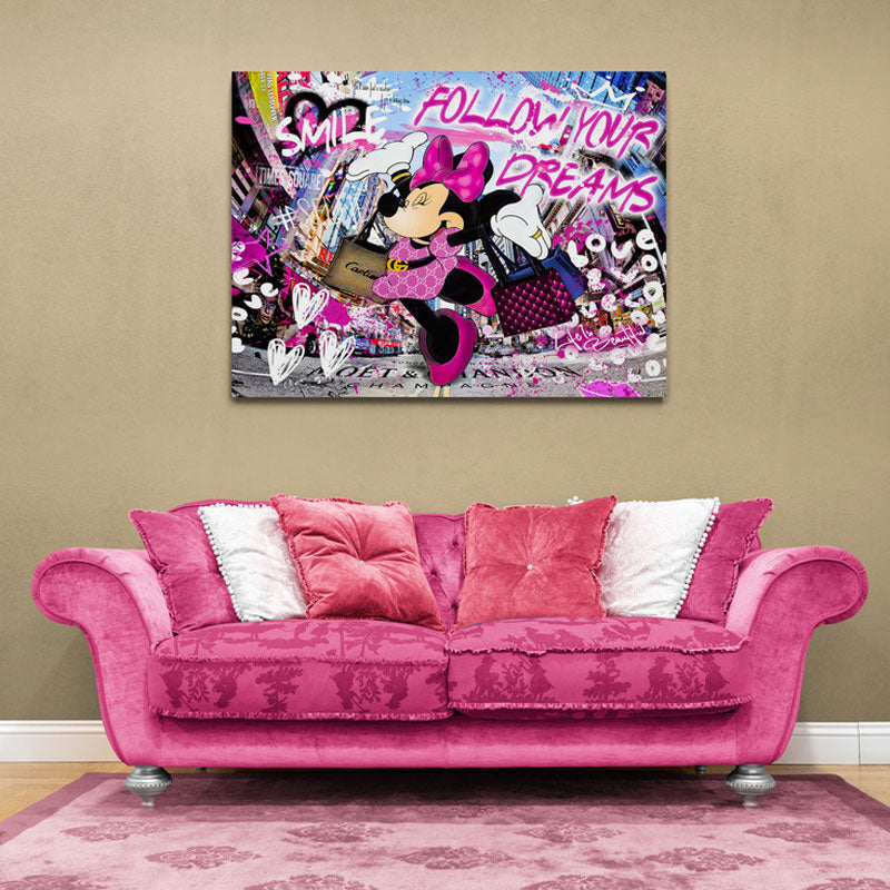 Pop Art Wandbild Minnie Dreams