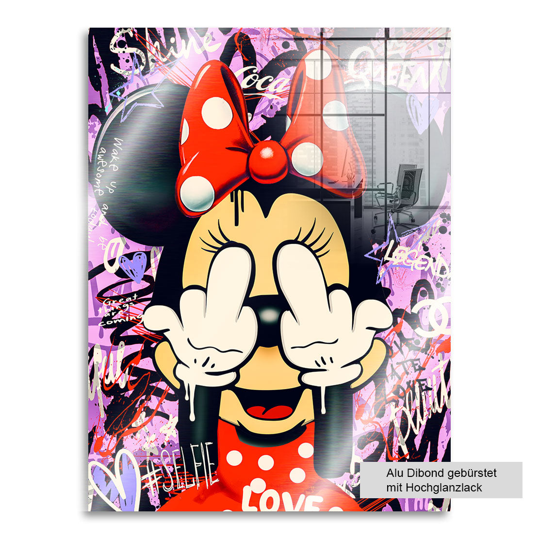 Pop Art Wandbild Bad Minnie Street Style