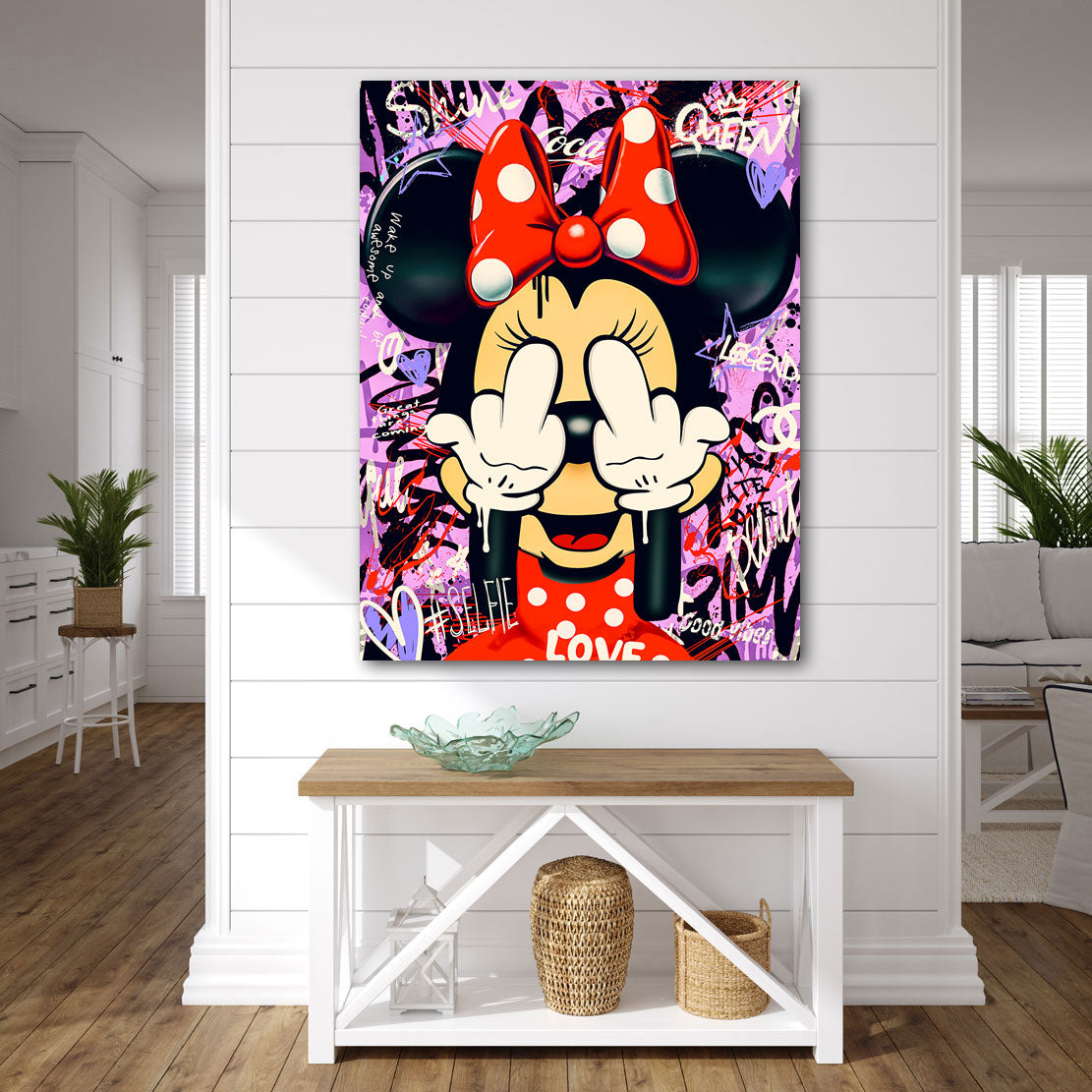 Pop Art Wandbild Bad Minnie Street Style