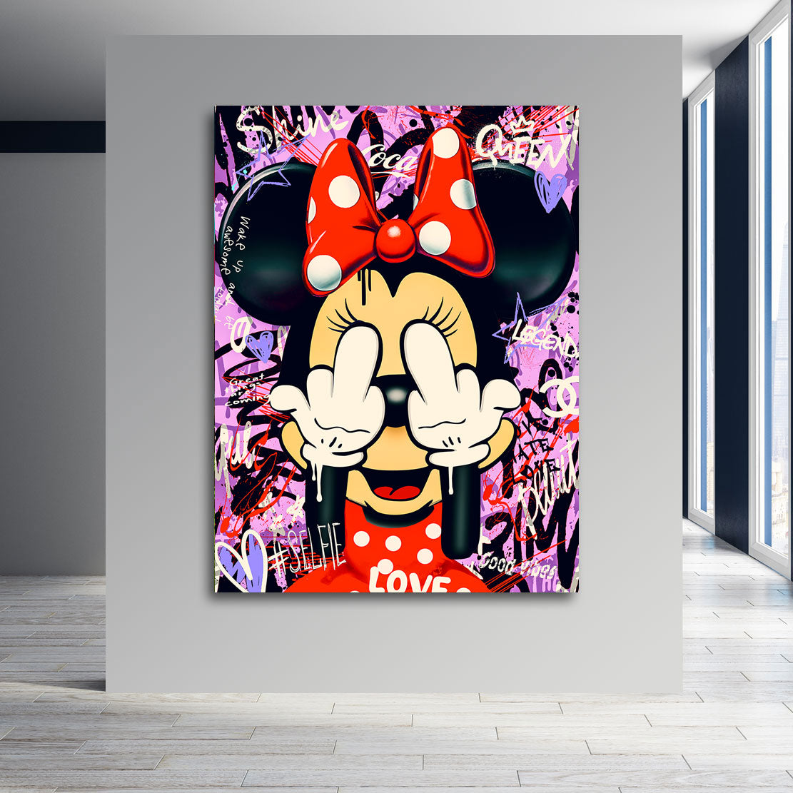 Pop Art Wandbild Bad Minnie Street Style