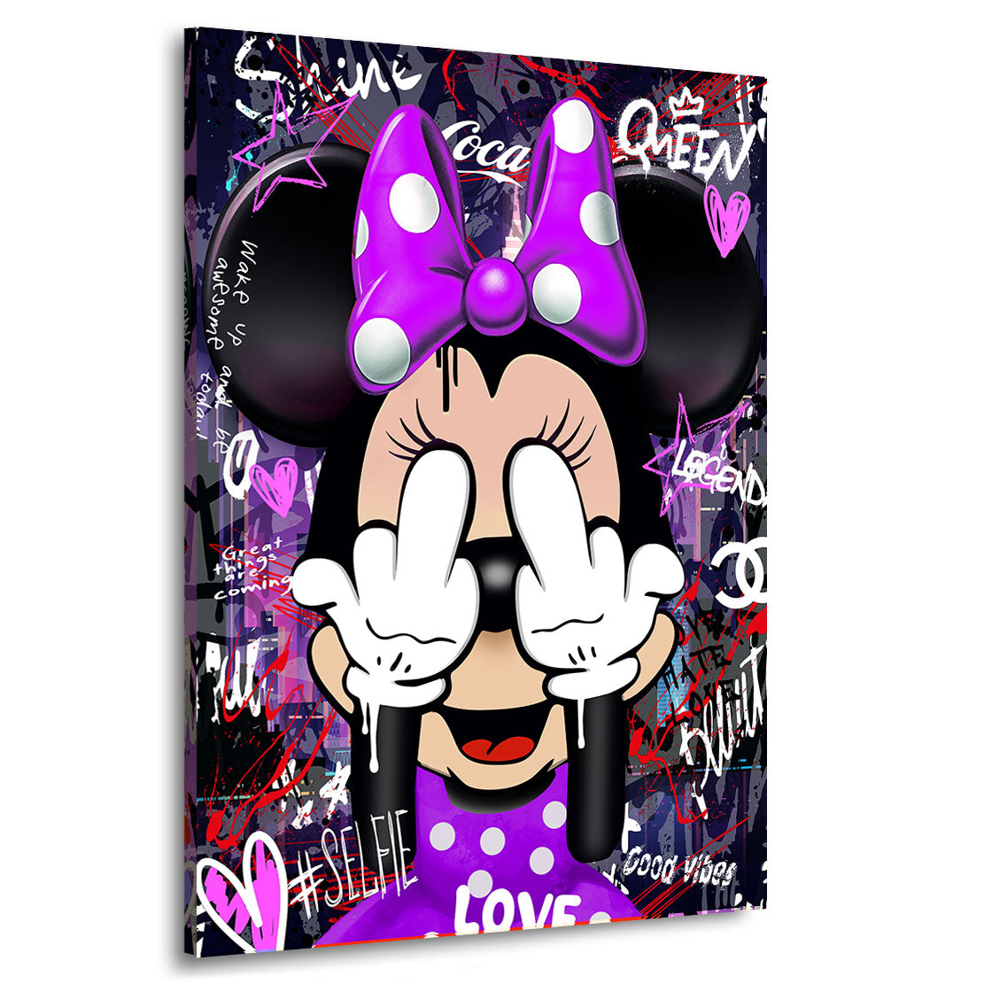 Pop Art Wandbild Bad Minnie Graffiti Style