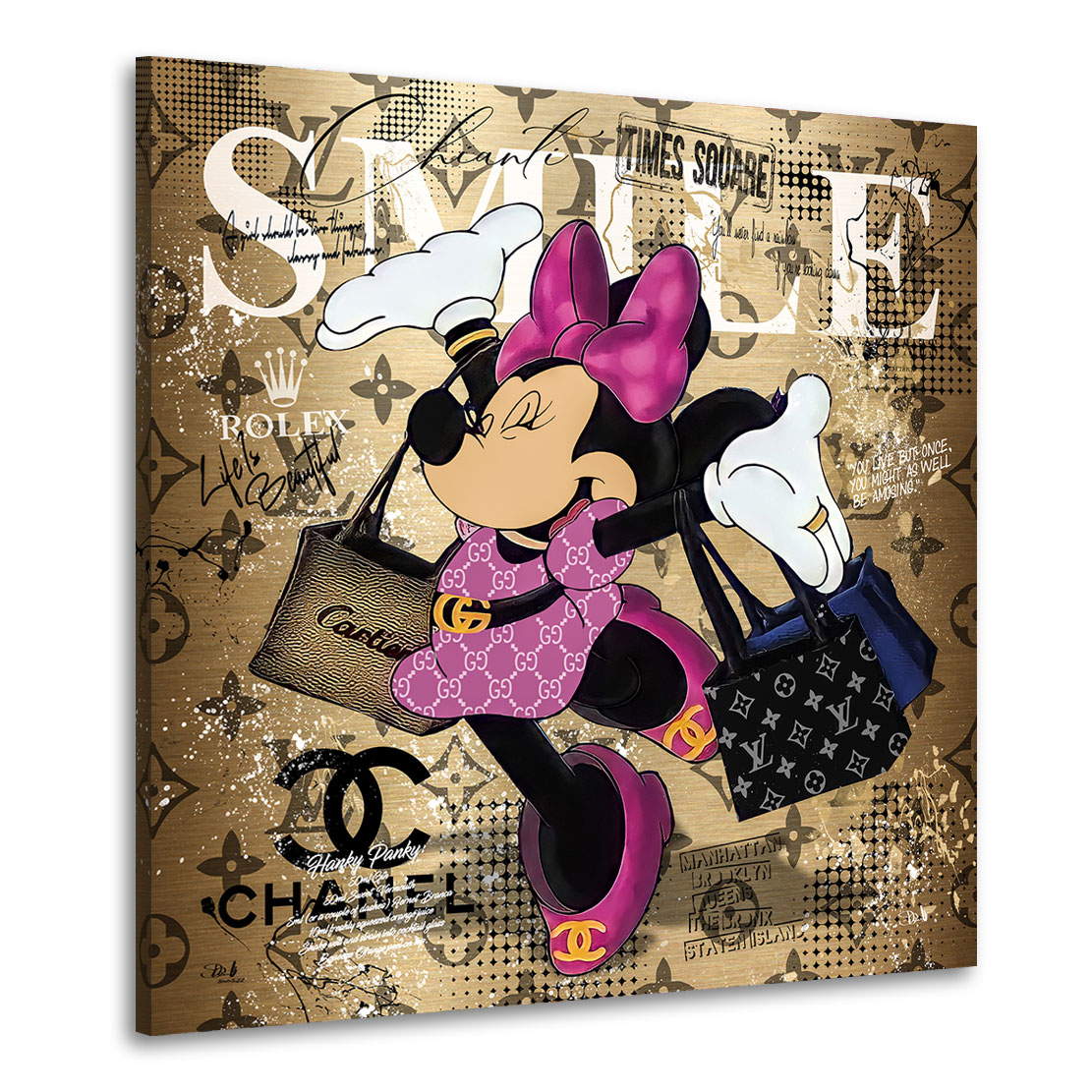 Leinwandbild Minnie Smile Pop Art Style