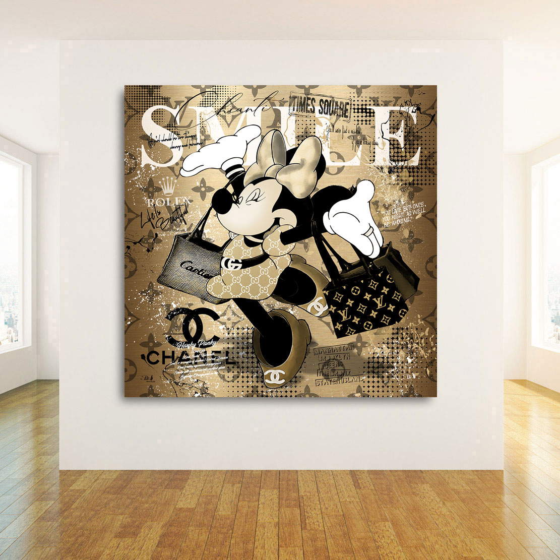 Leinwandbild Minnie Smile Pop Art Modern Style