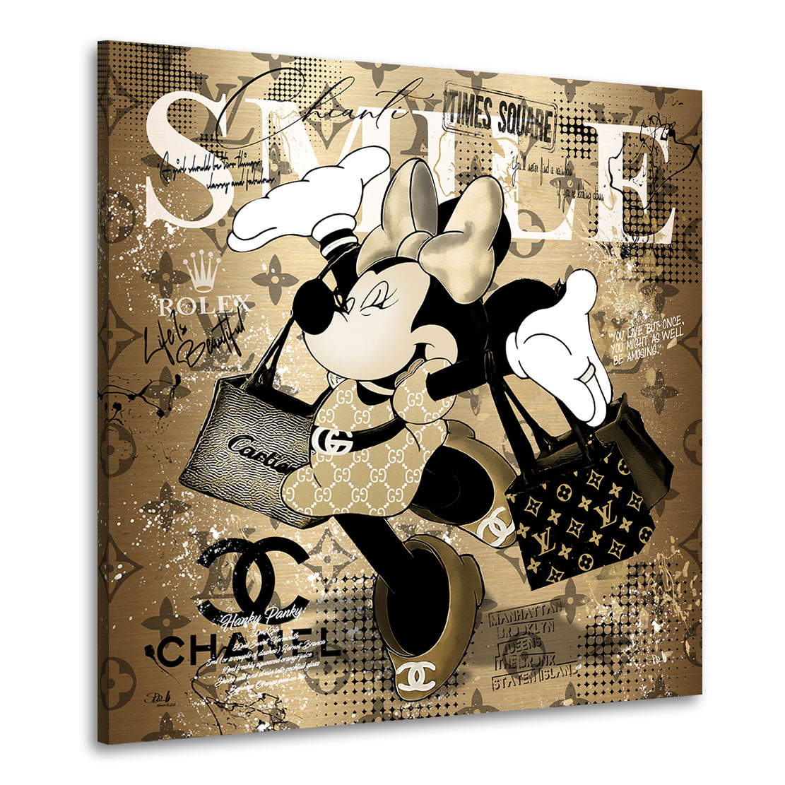 Leinwandbild Minnie Smile Pop Art Modern Style