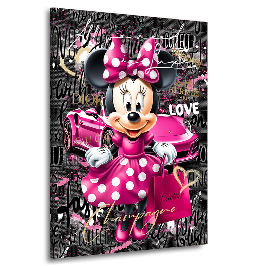 Wandbild Minnie Maus Luxe