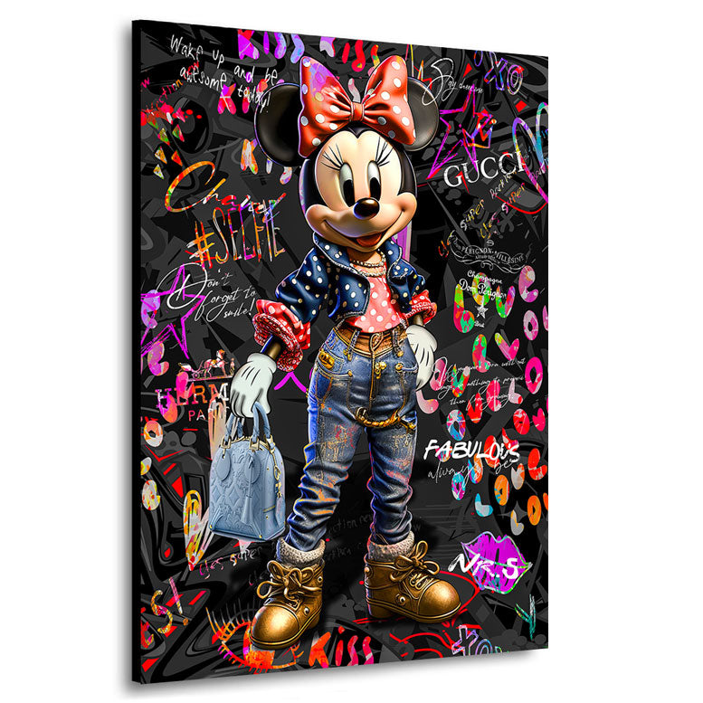 Leinwandbild Minnie Lifestyle Street Art