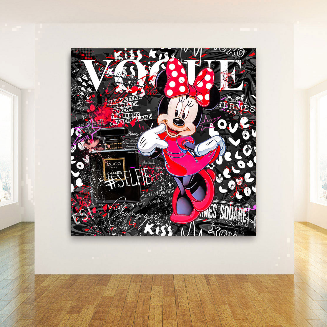 Leinwandbild Minnie Coco Pop Art Style