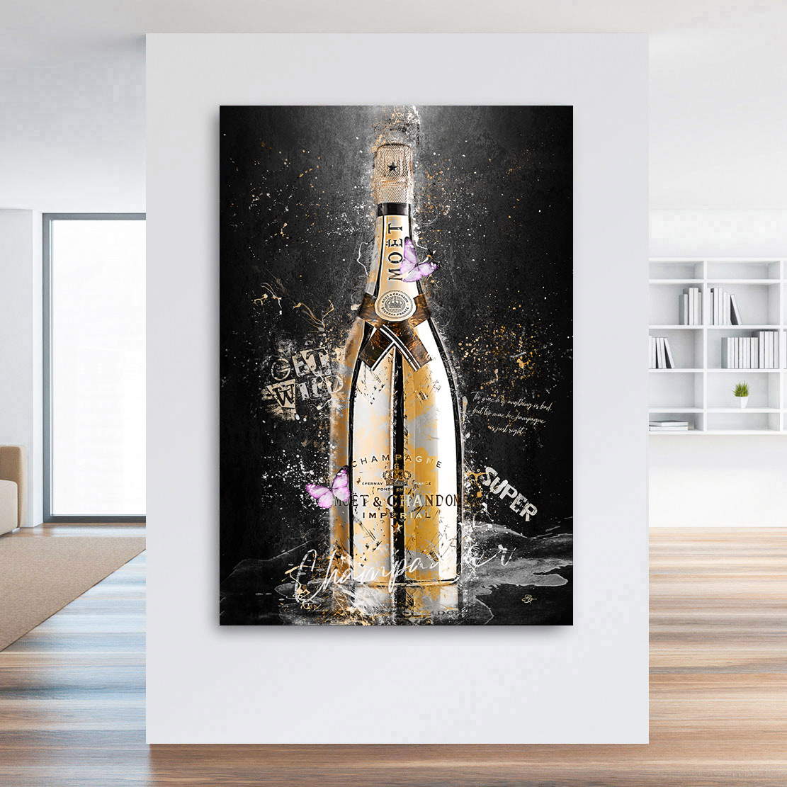 Leinwandbild Champagner Lifestyle
