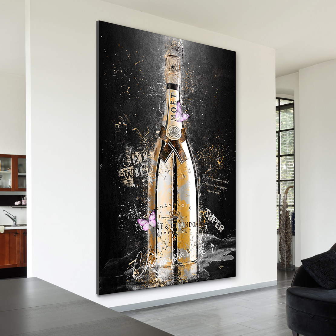 Leinwandbild Champagner Lifestyle