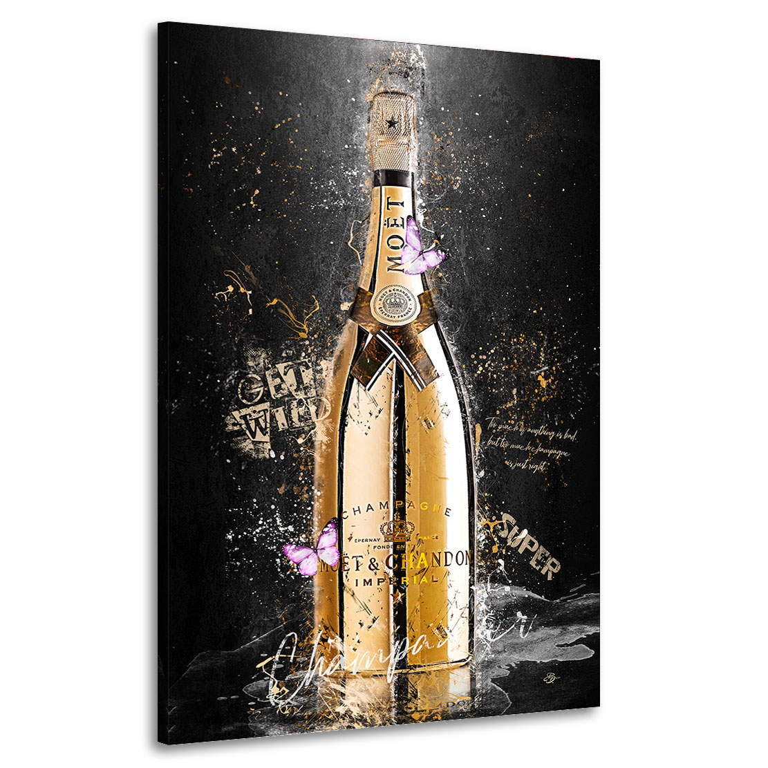 Leinwandbild Champagner Lifestyle