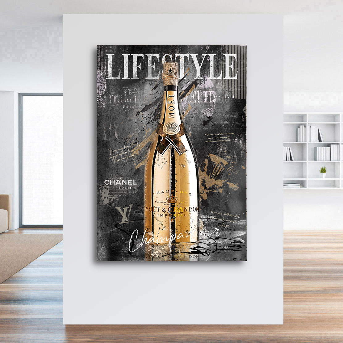 Leinwandbild Lifestyle Champagner Modern Style