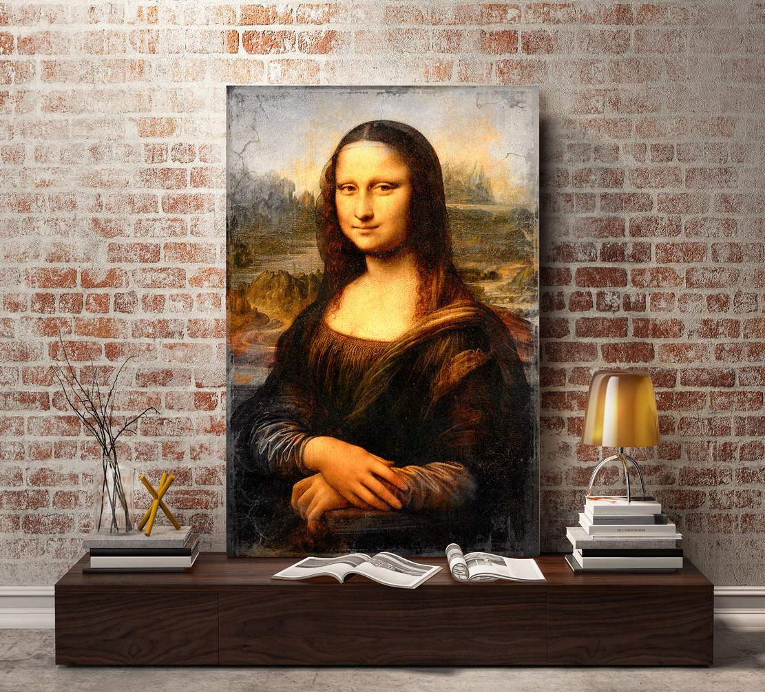 Wandbild Mona Lisa Leonardo Davinci Duplikat