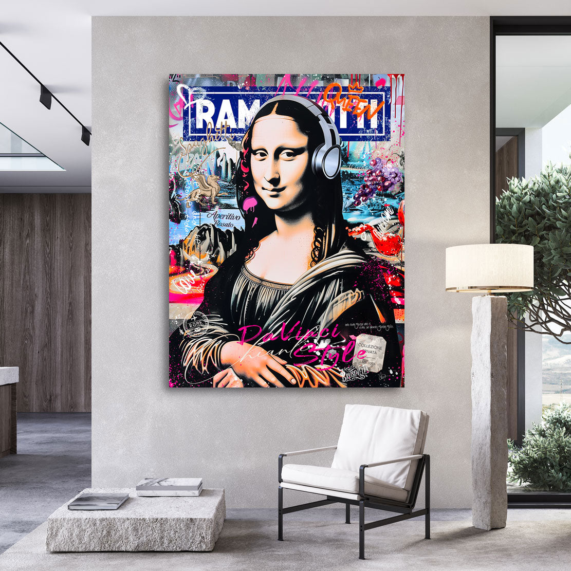 Pop Art Wandbild Mona Lisa