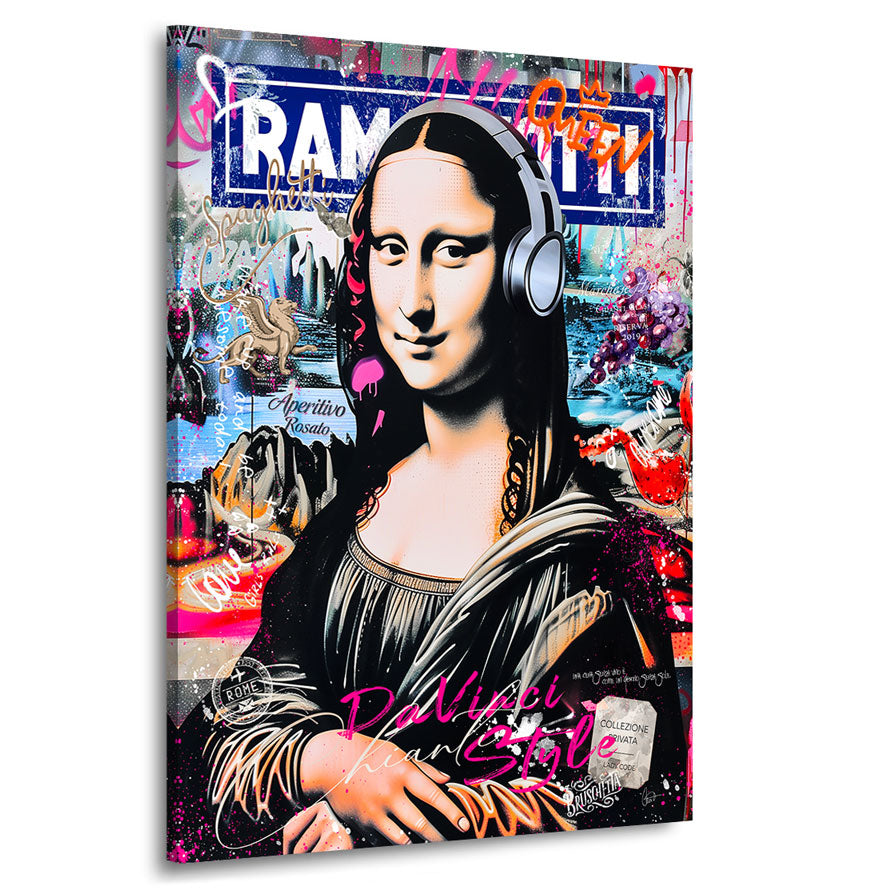 Pop Art Wandbild Mona Lisa