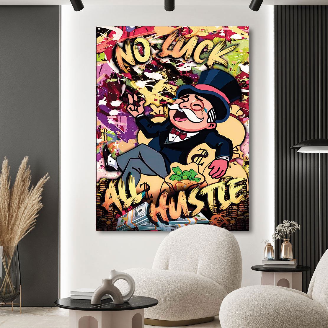 Pop Art Wandbild Monopoly All Hustle