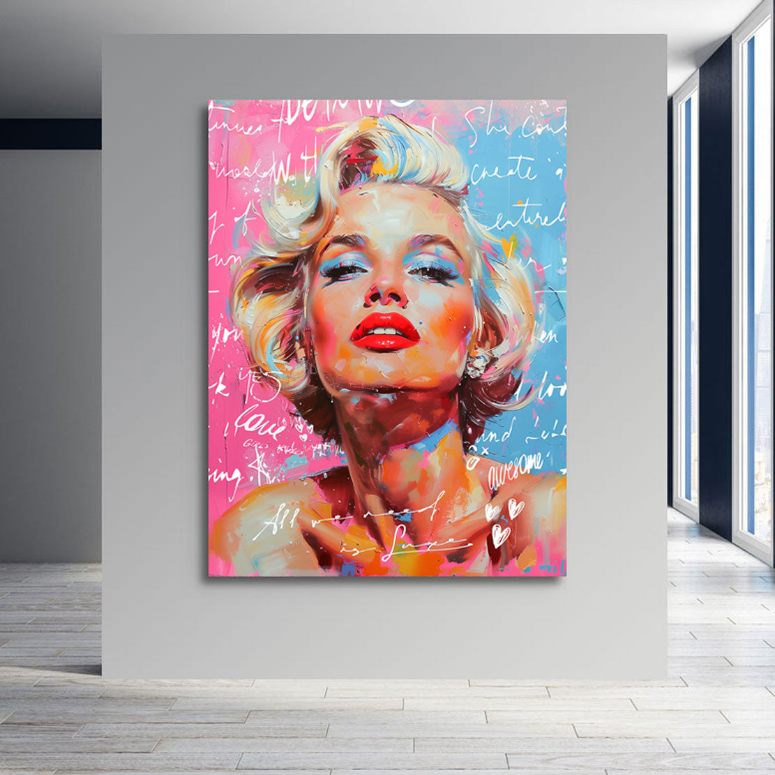 Wandbild Marilyn Monroe Lifestyle Pop Art
