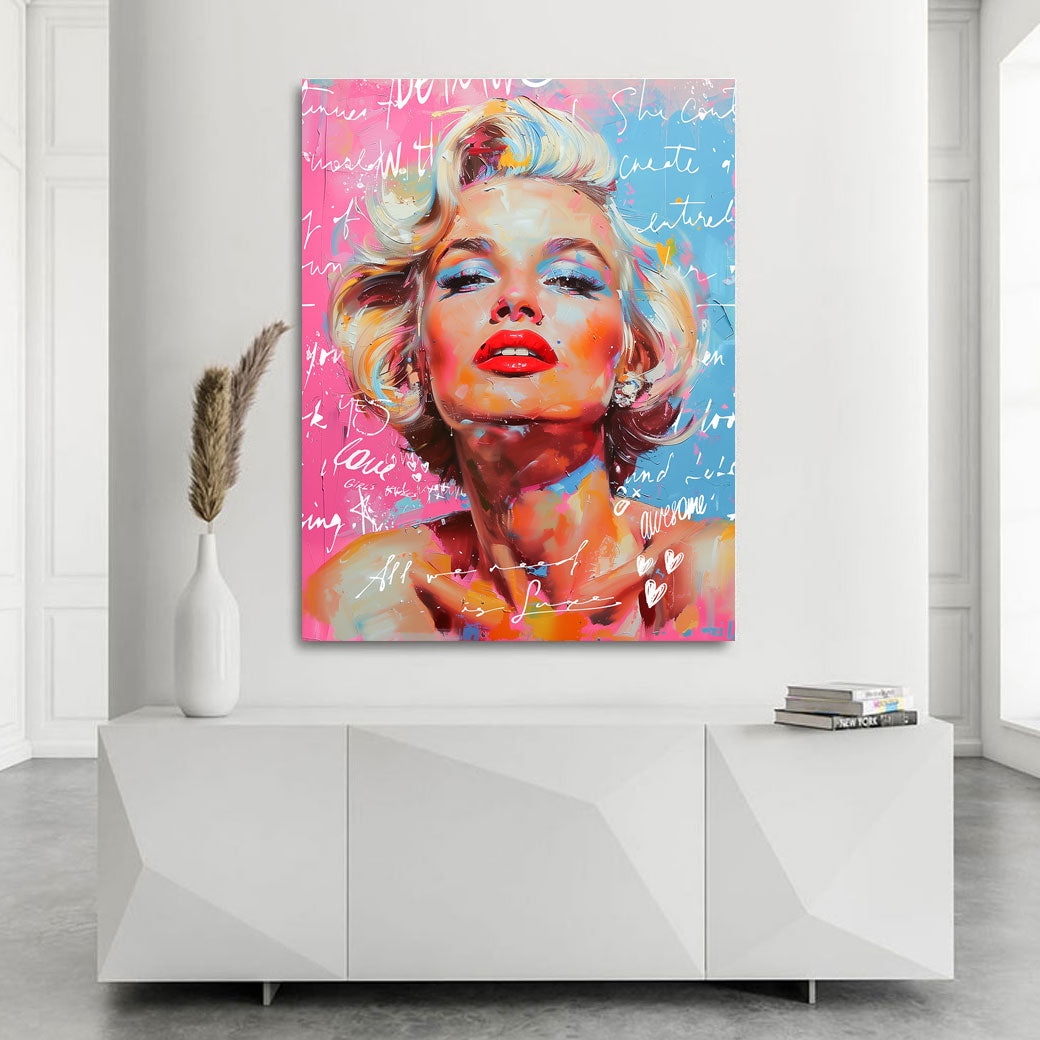 Wandbild Marilyn Monroe Lifestyle Pop Art