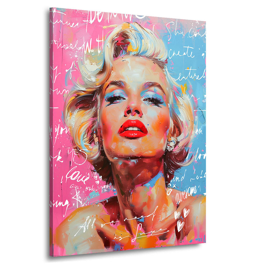 Wandbild Marilyn Monroe Lifestyle Pop Art
