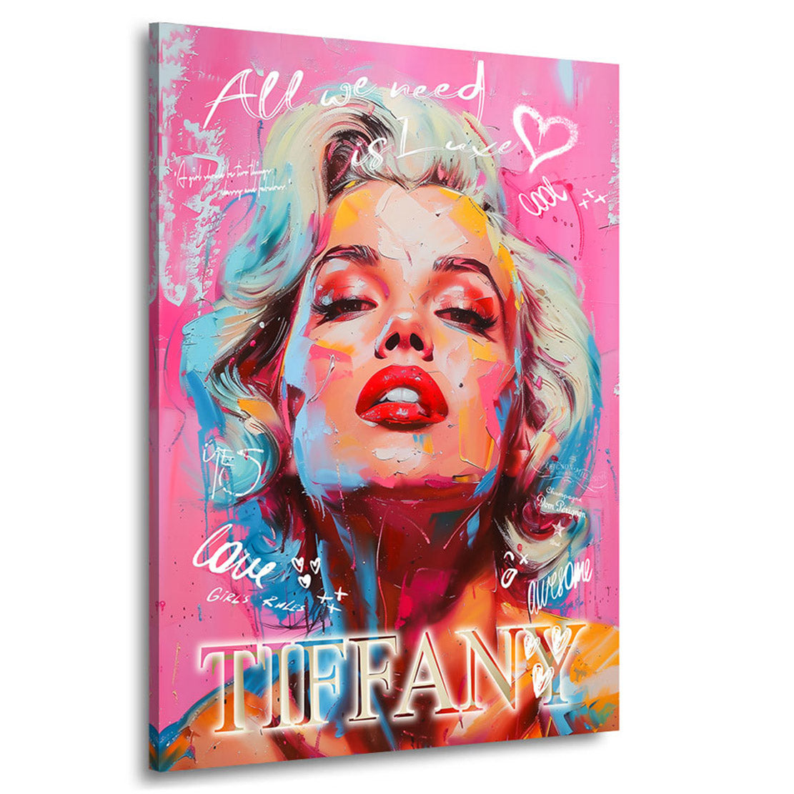 Pop Art Wandbild Marilyn Monroe - All we need is Luxe
