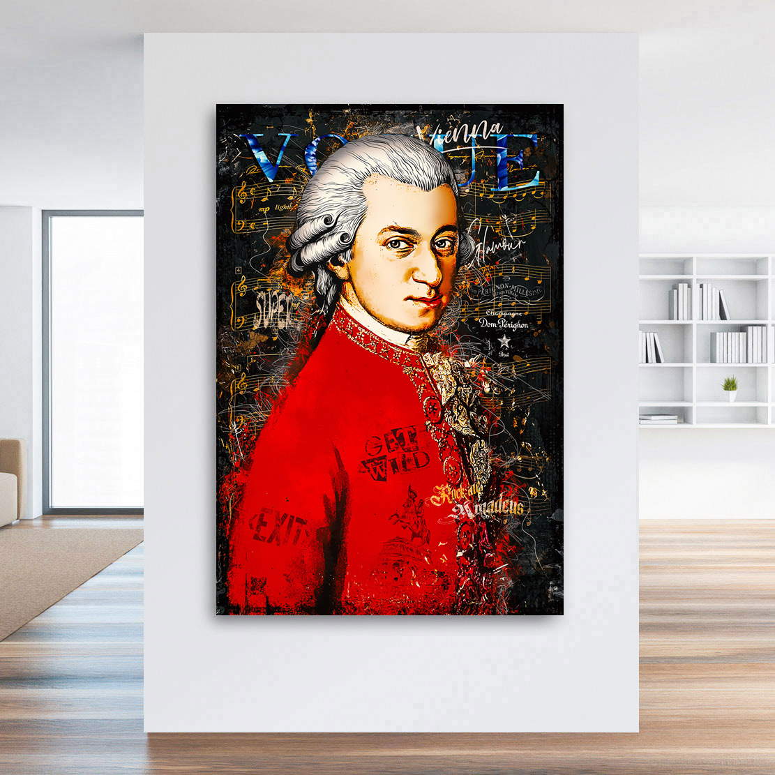 Wandbild Mozart