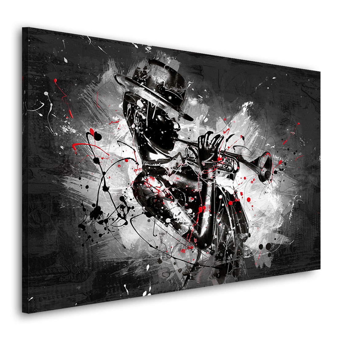 Wandbild Jazz Trompete dark Style