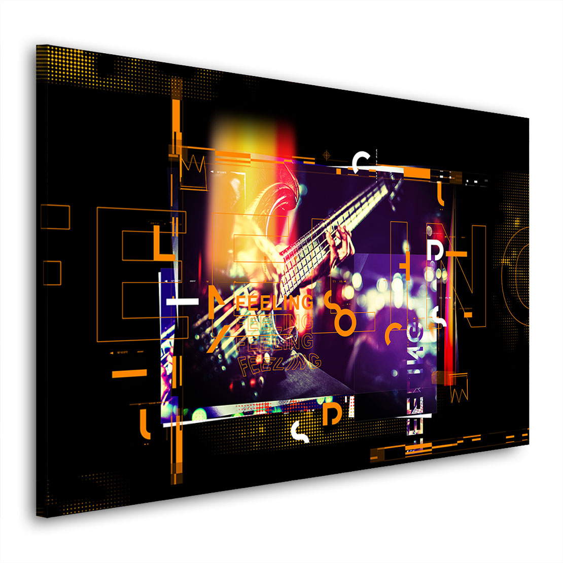 Wandbild Gitarre PopArt