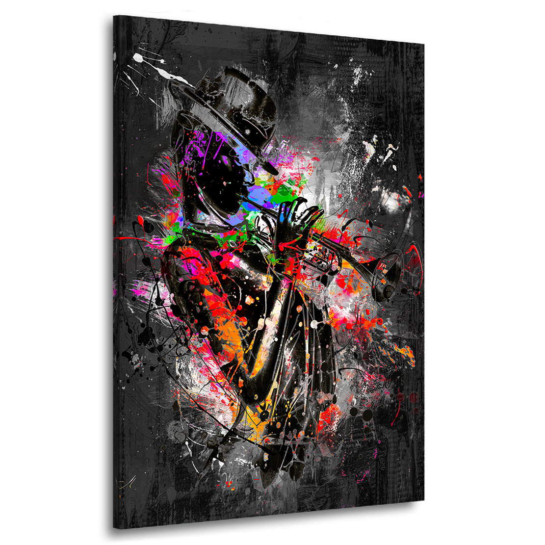 Wandbild Leinwandbild Jazz Trompete Abstrakt