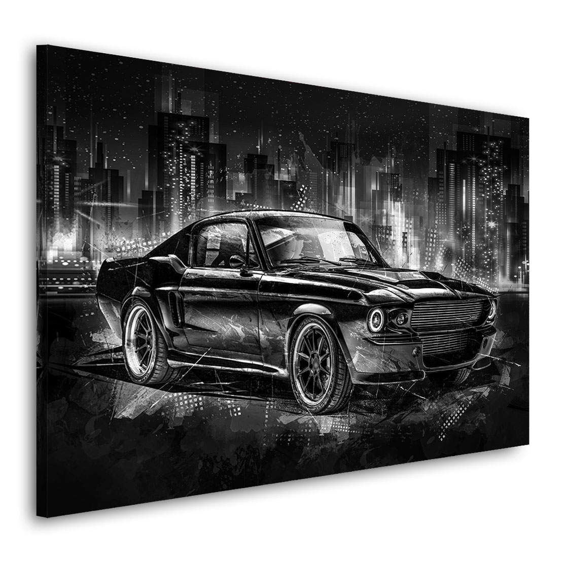 Auto Leinwandbild Ford Mustang 67 Abstrakt