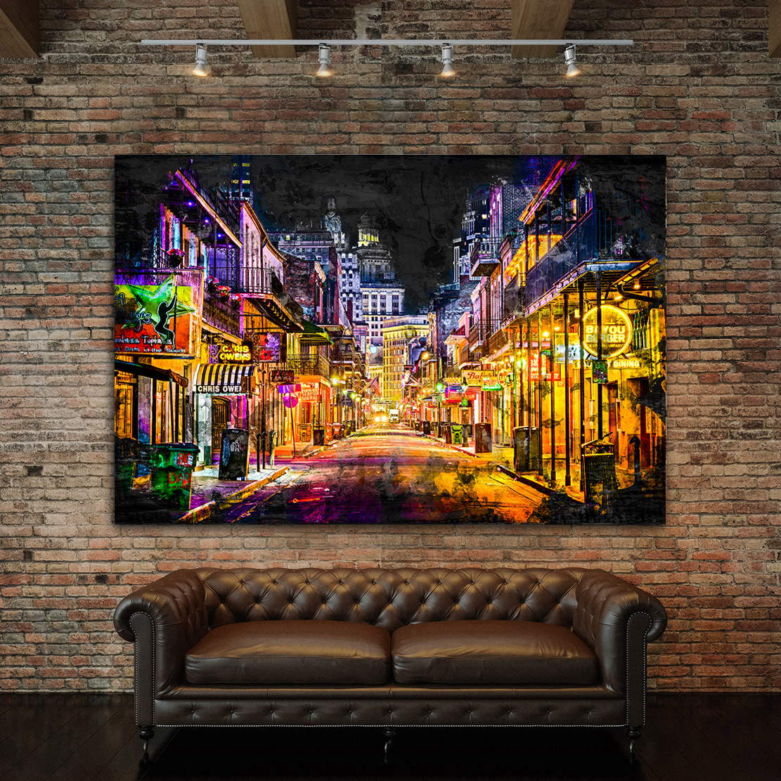Leinwandbild New Orleans Abstrakt