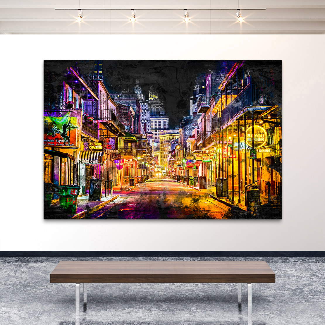 Leinwandbild New Orleans Abstrakt