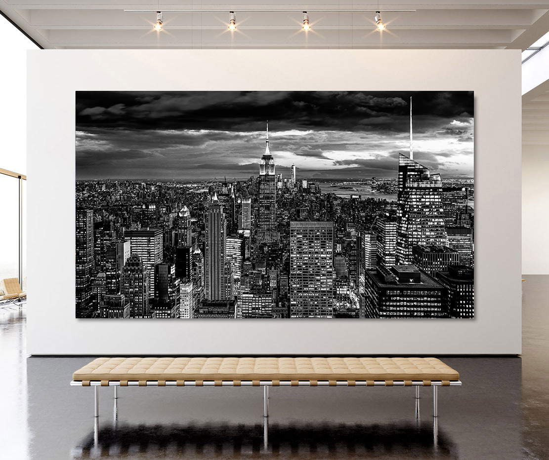 Wandbild Leinwandbild New York City Black and White