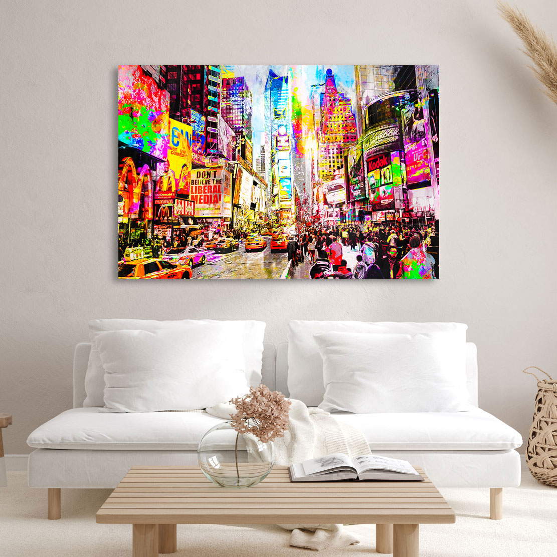 Wandbild Leinwandbild Times Square Pop Art Style
