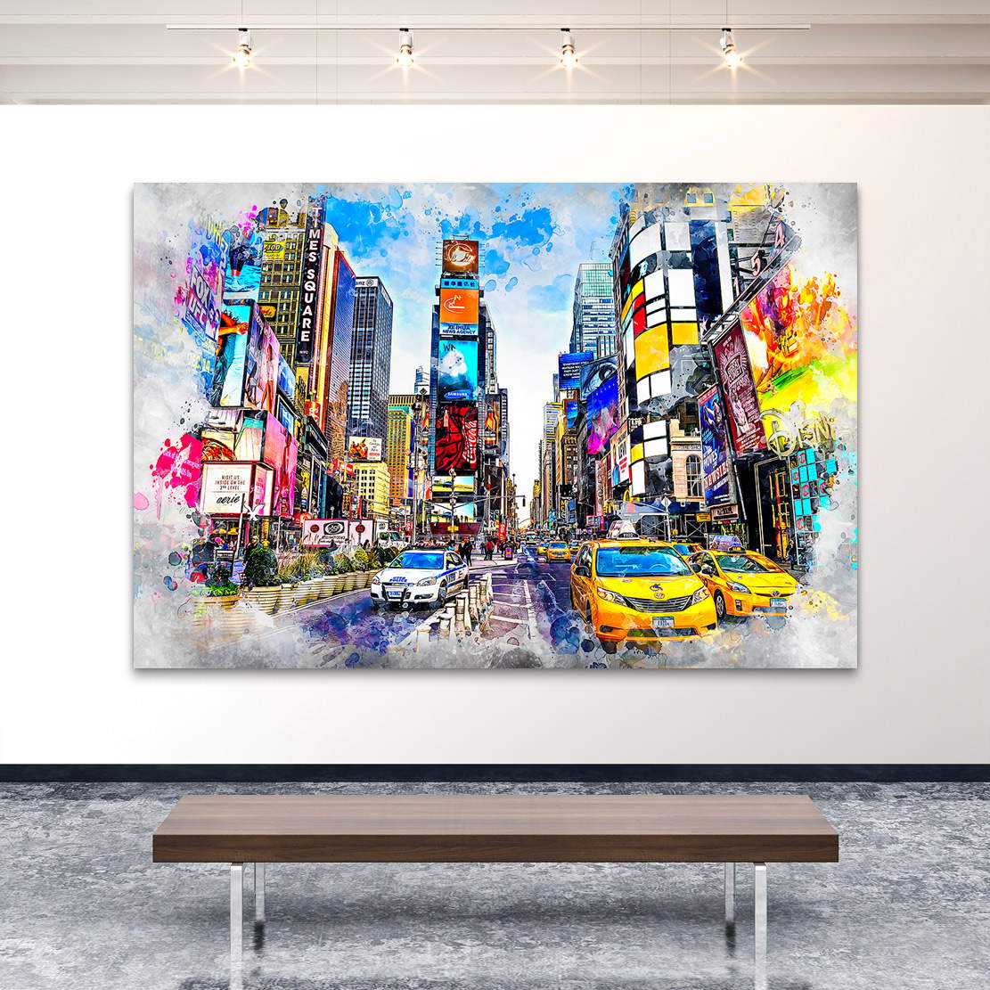 Leinwandbild New York Times Square Abstrakt