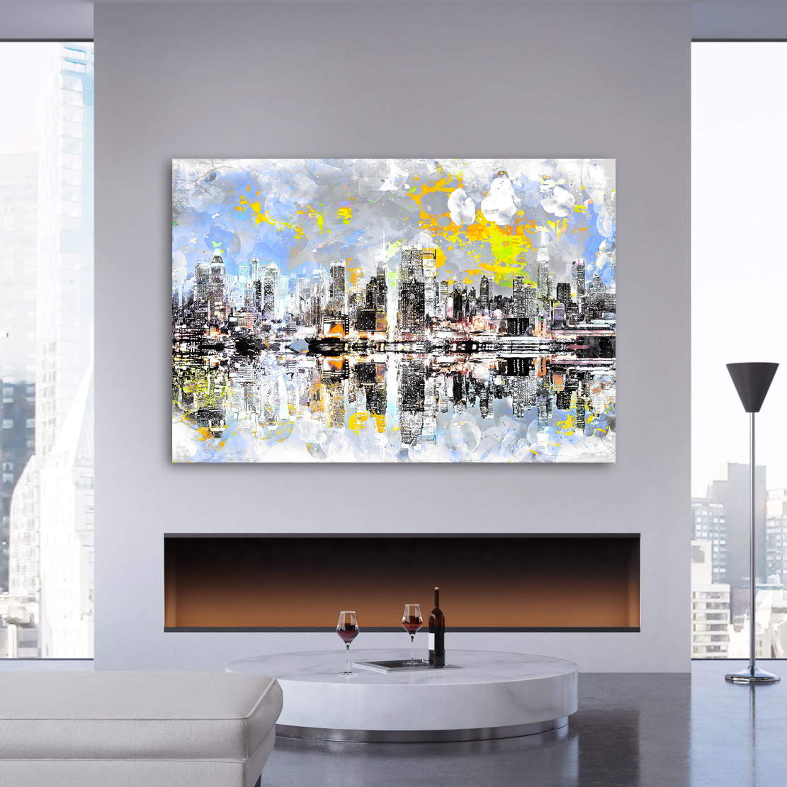Leinwandbild New York Abstrakt Paint