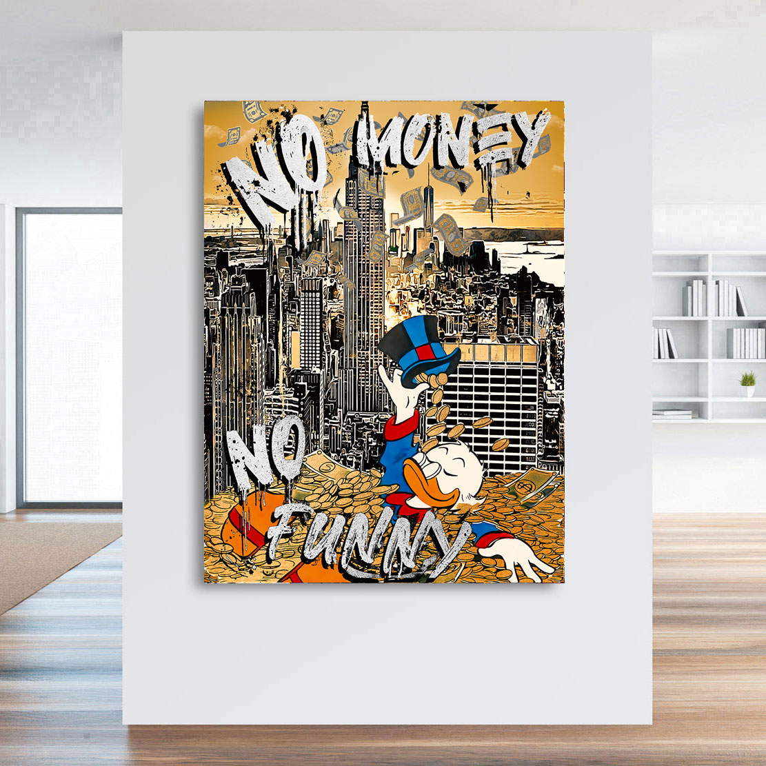 Leinwandbild Dagobert New York Money Style