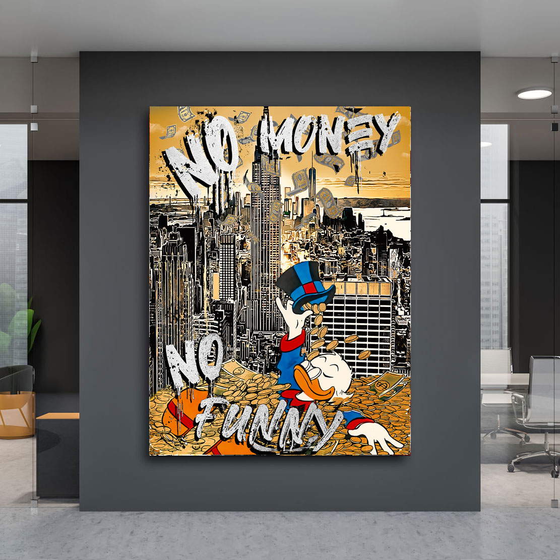 Leinwandbild Dagobert New York Money Style