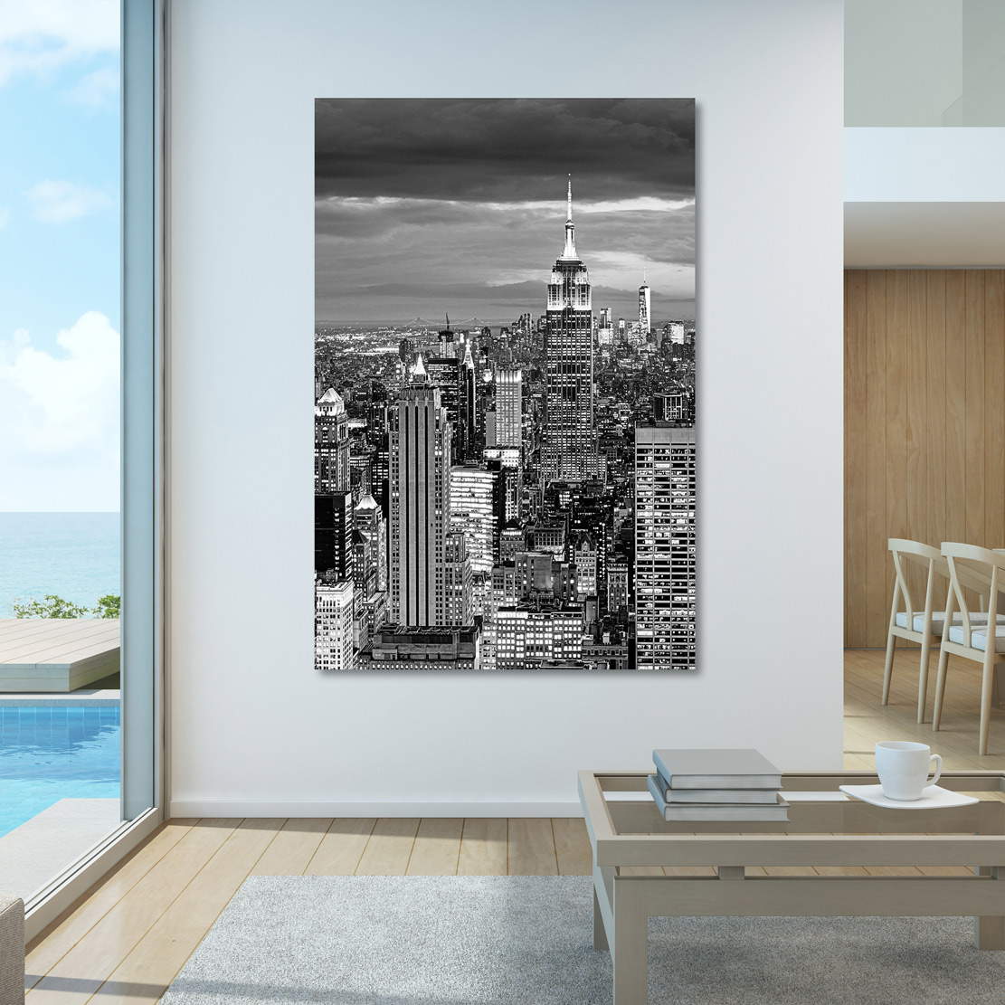 Wandbild Leinwandbild New York Black and White