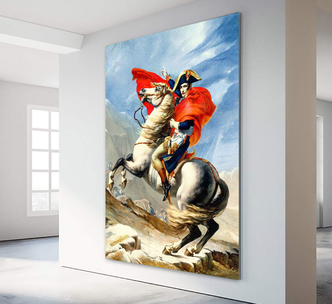 Wandbild Napoleon überquert die Alpen