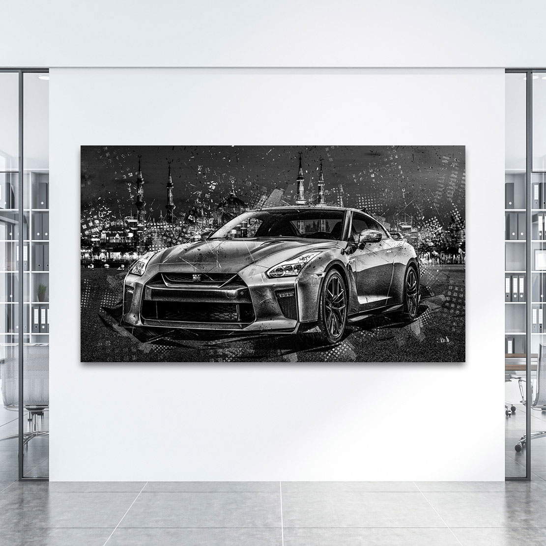 Auto Leinwandbild Nissan GTR Skyline