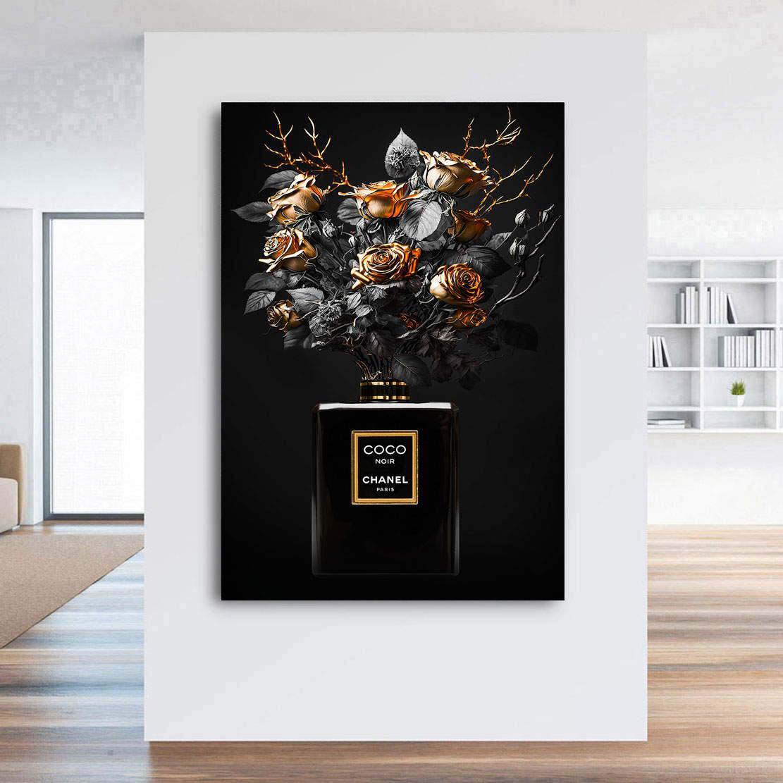 Leinwandbild Coco Golden Rose