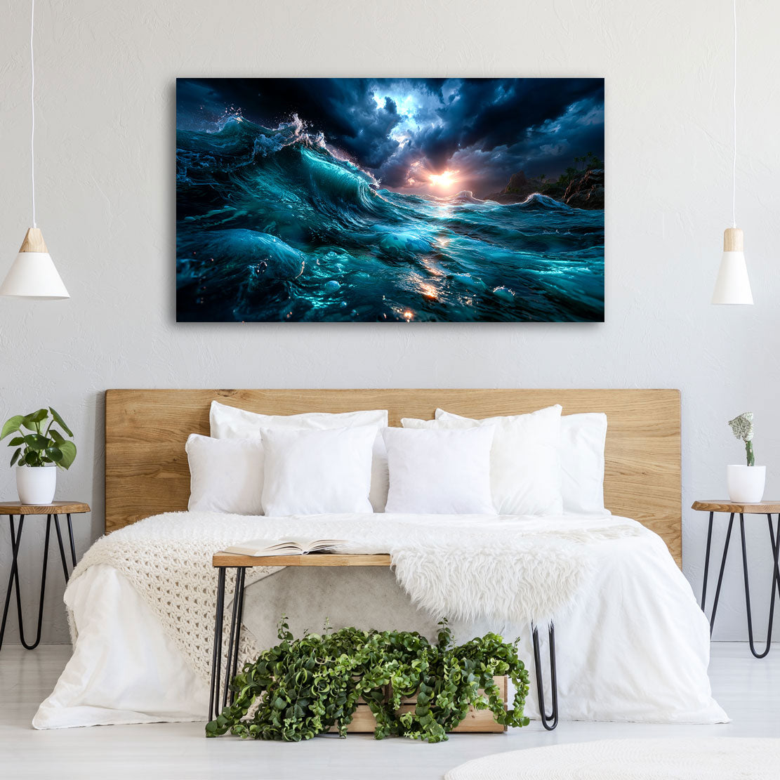 Ocean Majesty Blue Horizon Wandbild