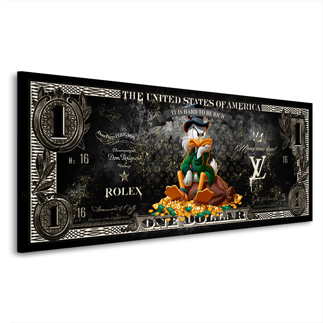 Dagobert Duck Dollar Secrets Wandbild