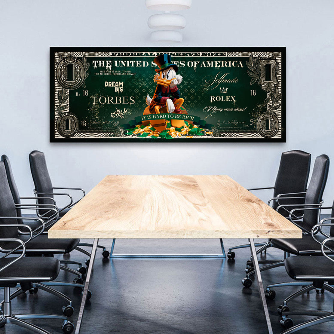 Dagobert Duck Daydream Wandbild