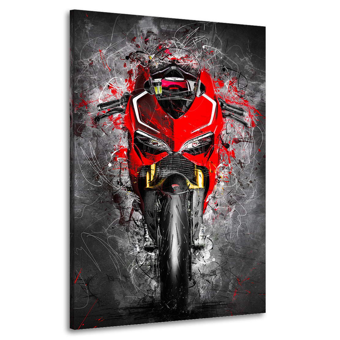 Wandbild Leinwandbild Ducati Panigale Abstrakt
