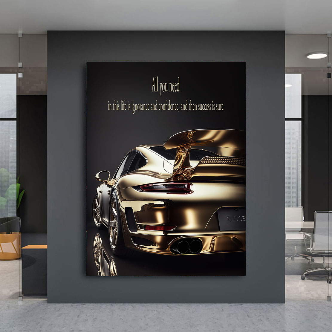 Motivations Leinwandbild All you need