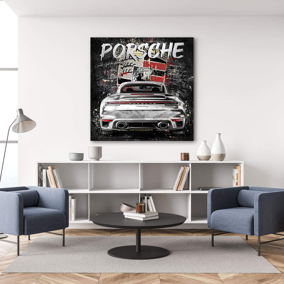 Auto Leinwandbild Porsche 911 Turbo