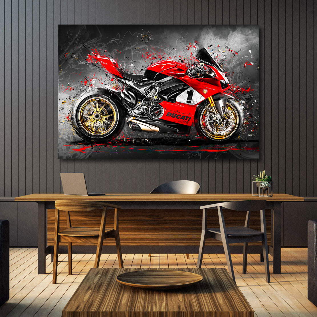 Wandbild Leinwandbild Ducati Panigale Anniversario 916