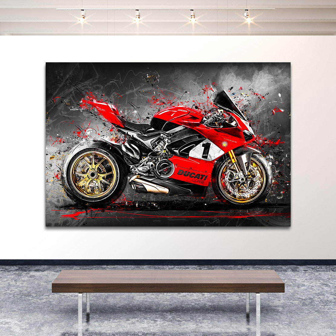 Wandbild Leinwandbild Ducati Panigale Anniversario 916