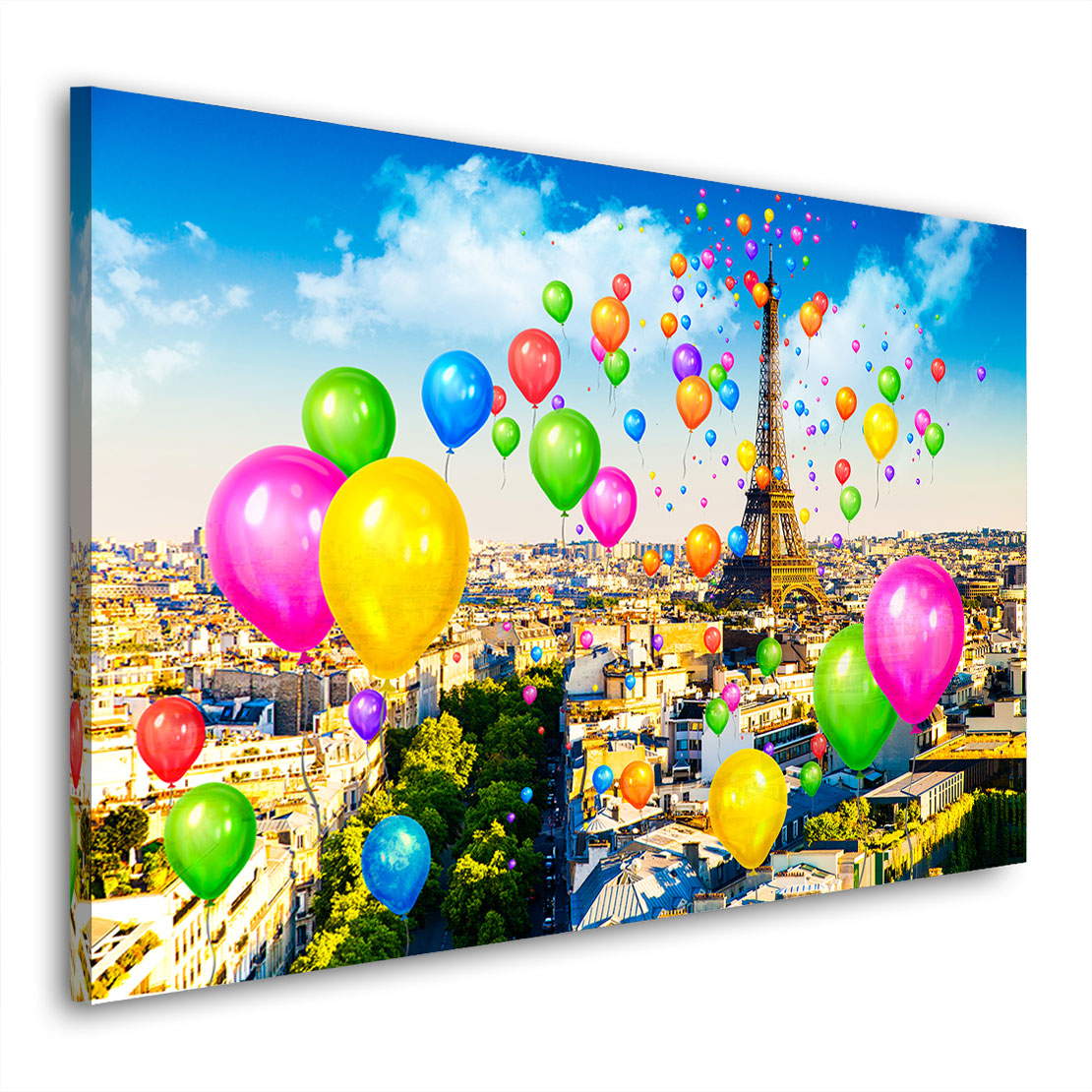 Leinwandbild Paris Eiffelturm Balloon