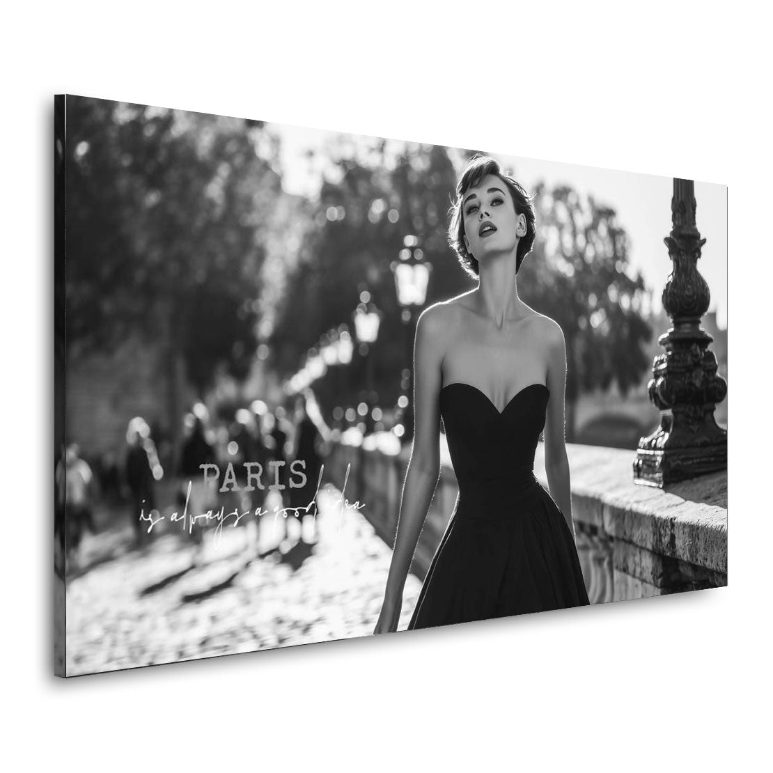 Audrey Hepburn Paris Wandbild